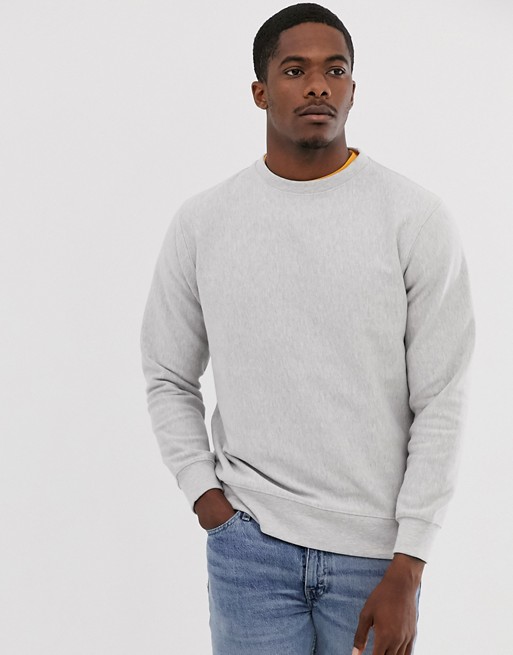 Pull&Bear basic sweatshirt in grey