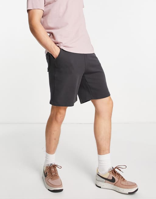 Pull&Bear - Basic sweatshort in grijs