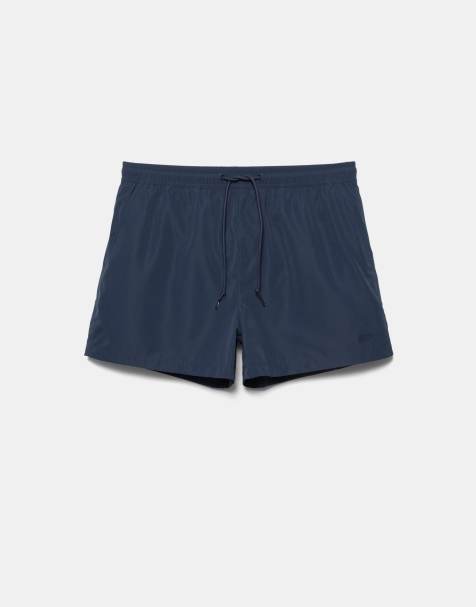 Pull&Bear Basic swimming trunks in navy - view 1