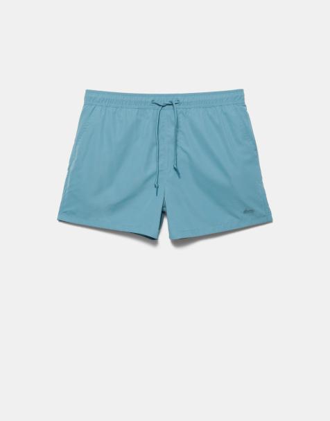 Pull&Bear Basic swimming trunks in navy - view 1