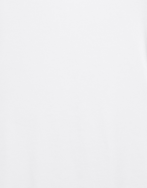 Pull&Bear - Basic T-shirt met korte mouwen in wit, 7 van 7