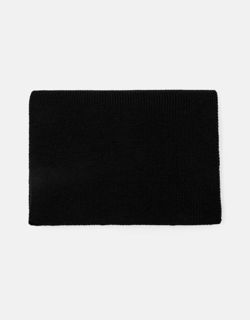 Pull&Bear Basic tørklæde i sort, 4 af 4