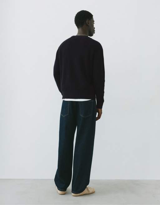Pull&Bear basic tröja i svart, 2 av 7