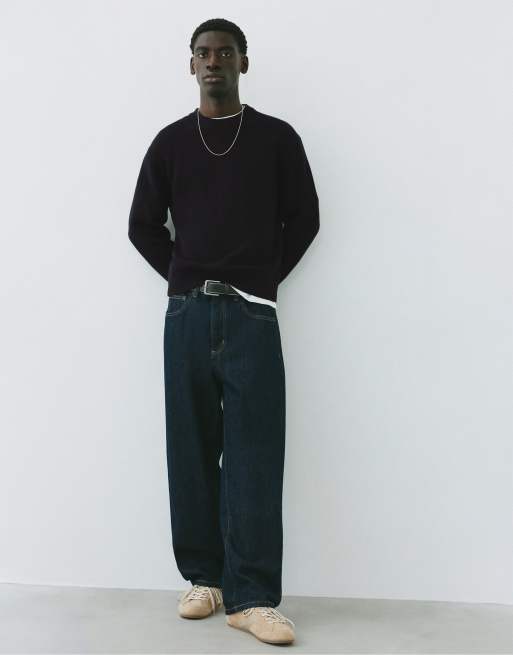 Pull&Bear basic tröja i svart, 4 av 7