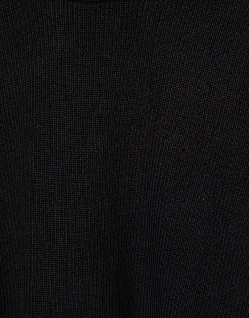 Pull&Bear basic tröja i svart, 6 av 7