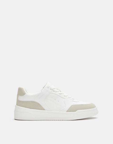 Pull&Bear - Baskets à semelle chunky - Blanc - view 1