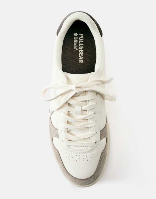 Pull&Bear baskets casual en ecru, 4 de 4