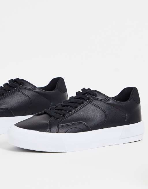 Pull&Bear - Baskets chunky à lacets - Noir