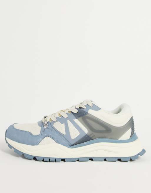 Pull&Bear - Baskets chunky style années 90 - Bleu