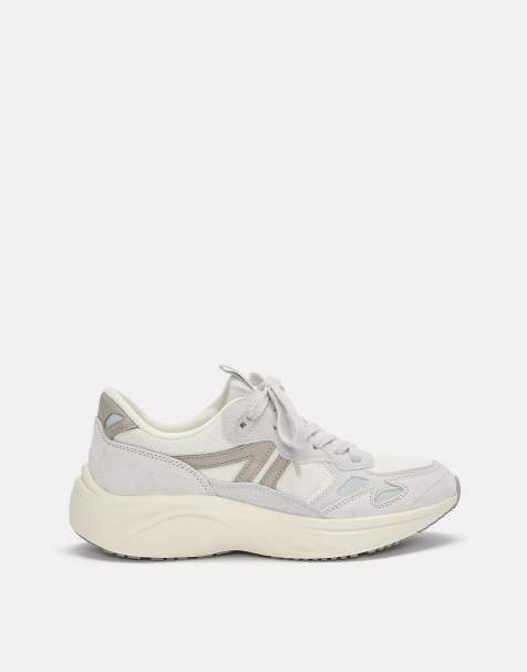 Pull&Bear - Baskets contrastantes - Écru - view 1