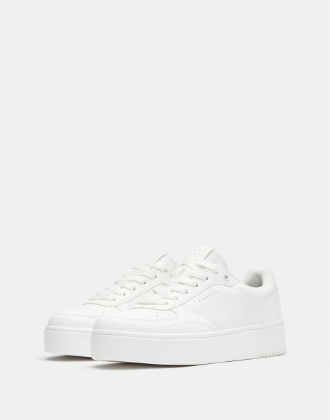 Pull&Bear - Baskets rétro - Blanc - view 1