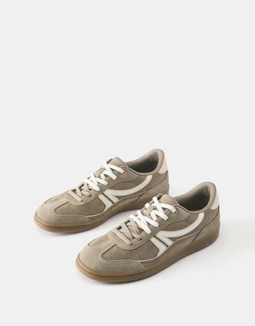 Pull&Bear - Baskets rétro - Fauve, 2 de 4