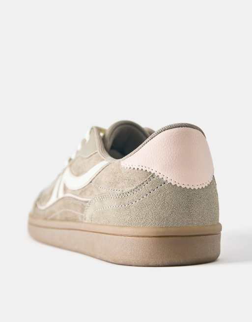 Pull&Bear - Baskets rétro - Fauve, 4 de 4