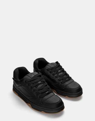Pull & Bear - Baskets style skate - Noir