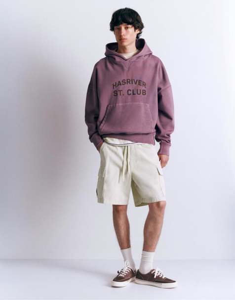 Pull&Bear – Beige bermudashorts i cargostil - view 1