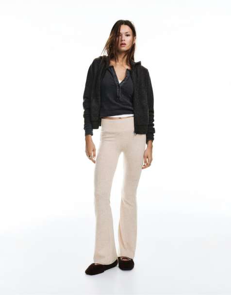 Pull&Bear - Beige bløde bukser med svaj - view 1