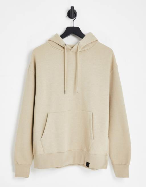 Pull&Bear - Beige hættetrøje