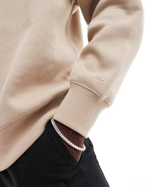 Pull&Bear – Beige sweatshirt, 3 av 4