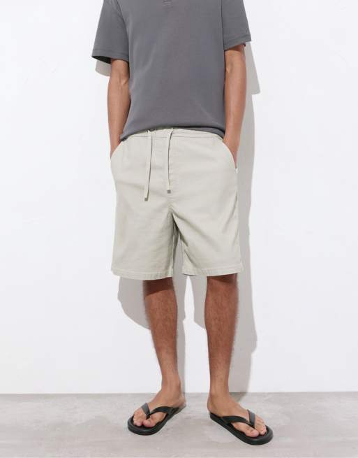 Pull&Bear - Bermuda à taille élastique - Menthe, 4 de 4