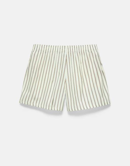 Pull&Bear - Bermuda rayé - Jaune, 7 de 7