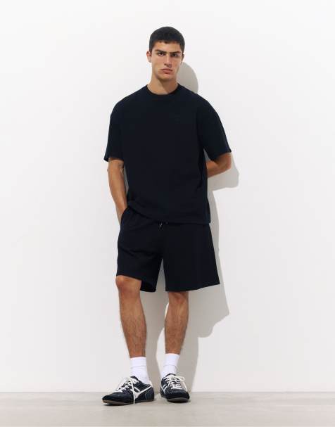 Pull&Bear bermuda set in black - view 1