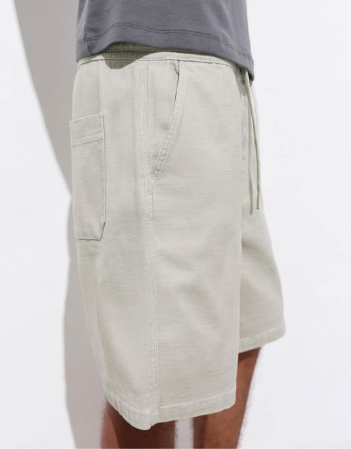 Pull&Bear - Bermuda short met elastische tailleband in mintgroen, 3 van 4