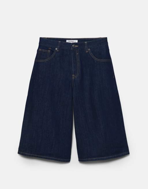 Pull&Bear - Bermuda taille basse en jean - Bleu marine, 7 de 7