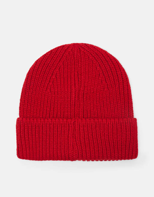 Pull&Bear berretto a maglia grossa rosso, 5 di 5