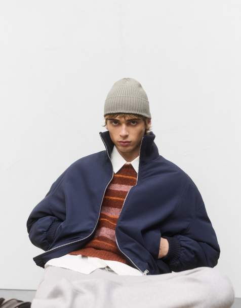 Pull&Bear - Berretto in maglia morbida grigio - view 1