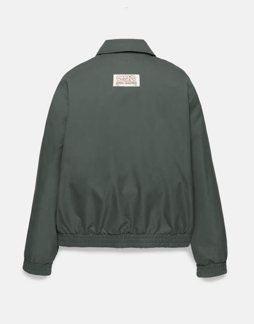 Pull&Bear bestickte Jacke in blaugrün, 7 von 7