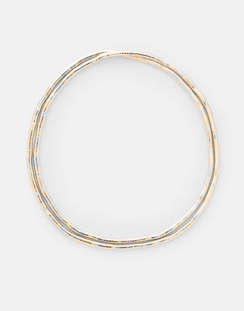 Pull&Bear – Biegsame Halskette in Metallic-Goldoptik - view 1