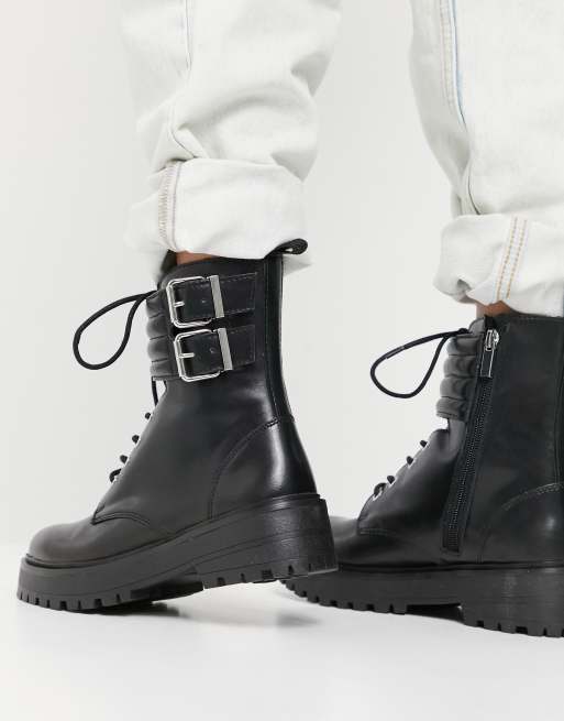 Pull and bear biker boots sale