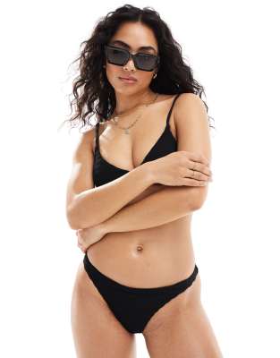 Pull&Bear bikini bottom in black