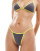 Pull&Bear - Bikinibroekje met contrast in grijs en limoengroen