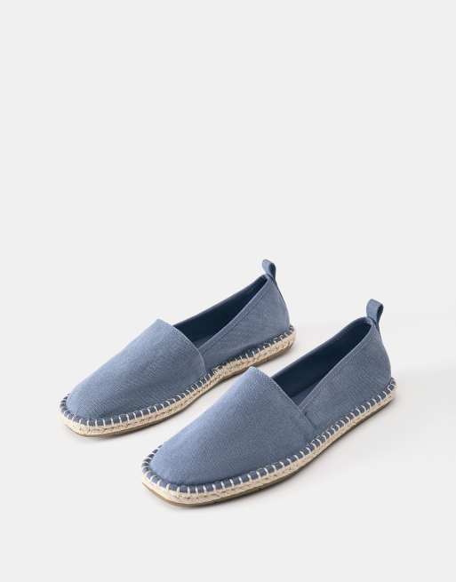 Pull&Bear - Blå espadriller i jute, 2 af 4