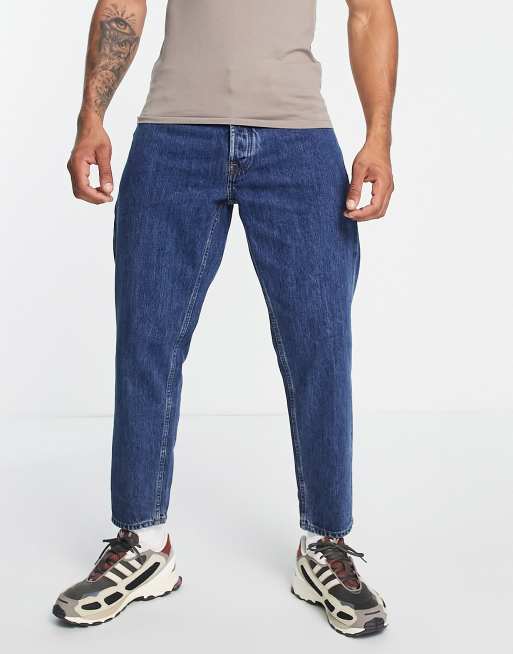 Pull&Bear – Blå jeans i normal passform