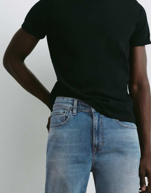 Pull&Bear - Blå jeans i slim fit, 3 af 7