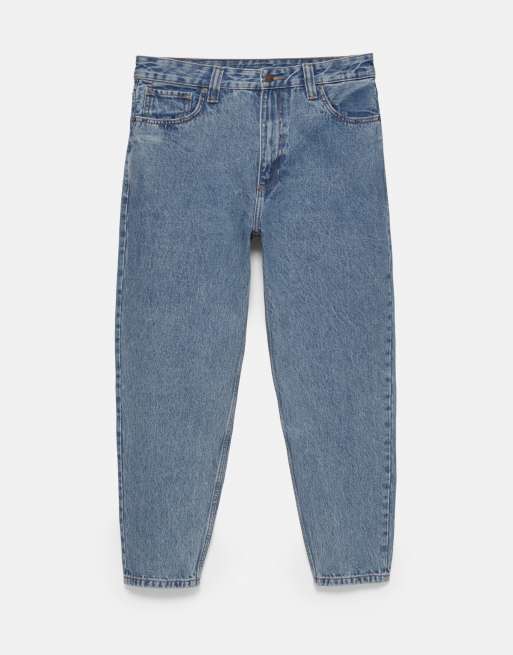 Pull&Bear - Blå jeans i standard fit, 6 af 7
