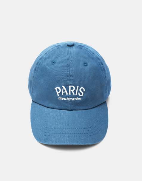 Pull&Bear – Blå keps med Paris-broderi - view 1