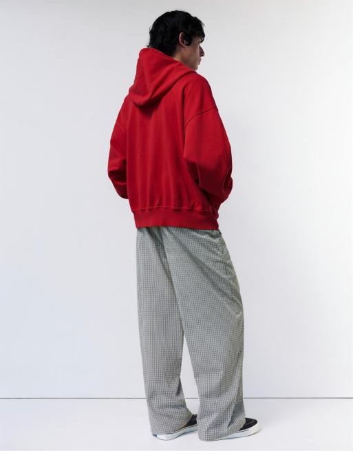 Pull&Bear – Blå- och vitrutiga mjukisbyxor, 2 av 4