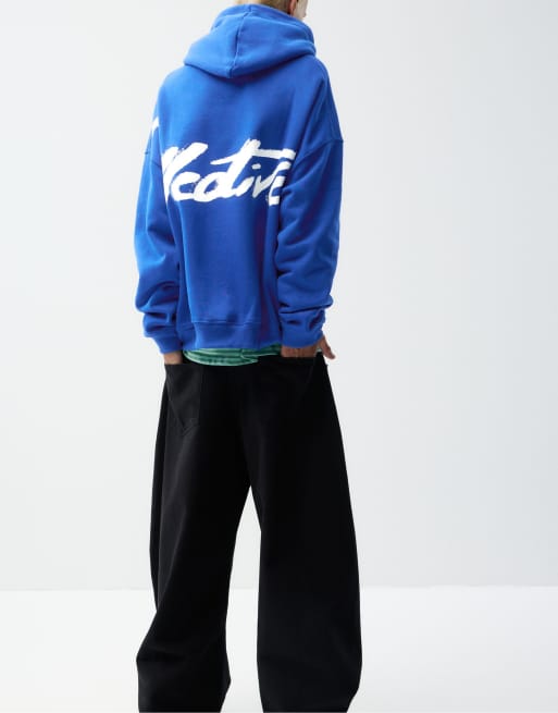 Pull&Bear blå stwd-hætte i indigo, 5 af 7