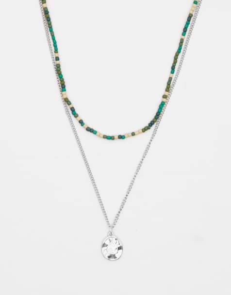 Pull&Bear – Blandade halsband med pärlor, 2-pack - view 1