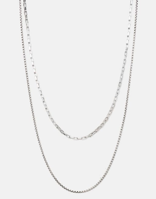 Pull&Bear – Blandade halsband med stenar, 2-pack, 2 av 5