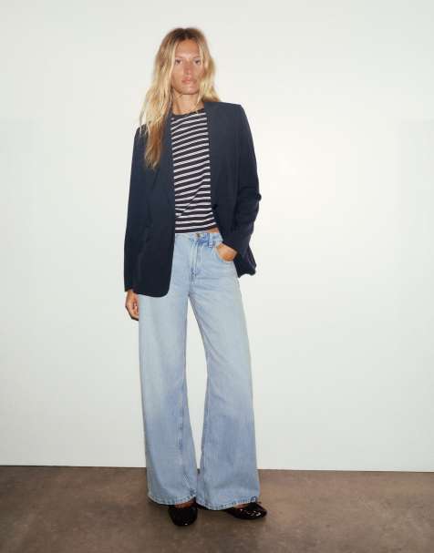 Pull&Bear - Blazer basic blu navy - view 1