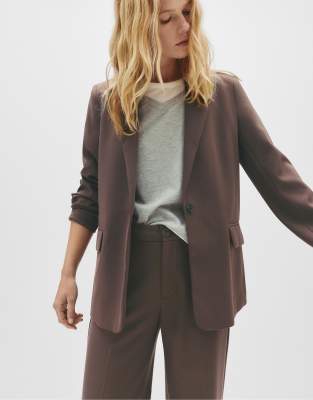 Pull & Bear - Blazer classique - Marron-Brown S