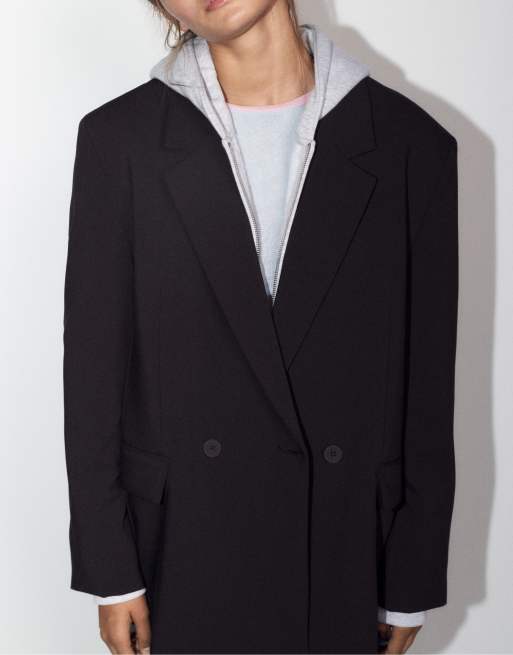 Pull&Bear blazer croisé noir, 5 de 7