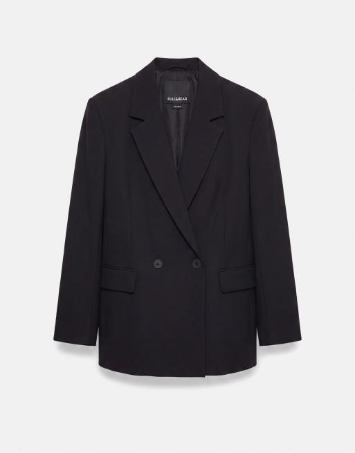 Pull&Bear blazer croisé noir, 6 de 7