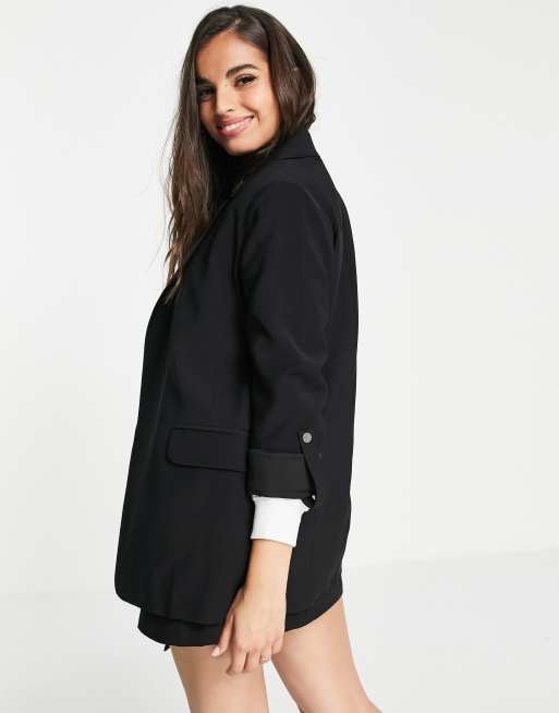 Pull&Bear - Blazer in zwart, 4 van 4