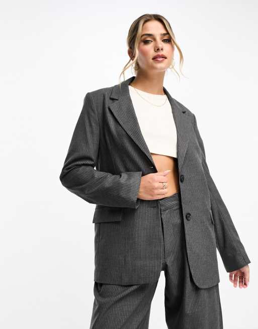 Blazer best sale gris foncé