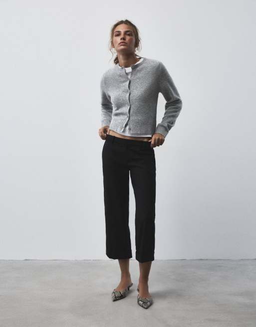 Pull&Bear blød strikcardigan i gråmeleret, 2 af 7